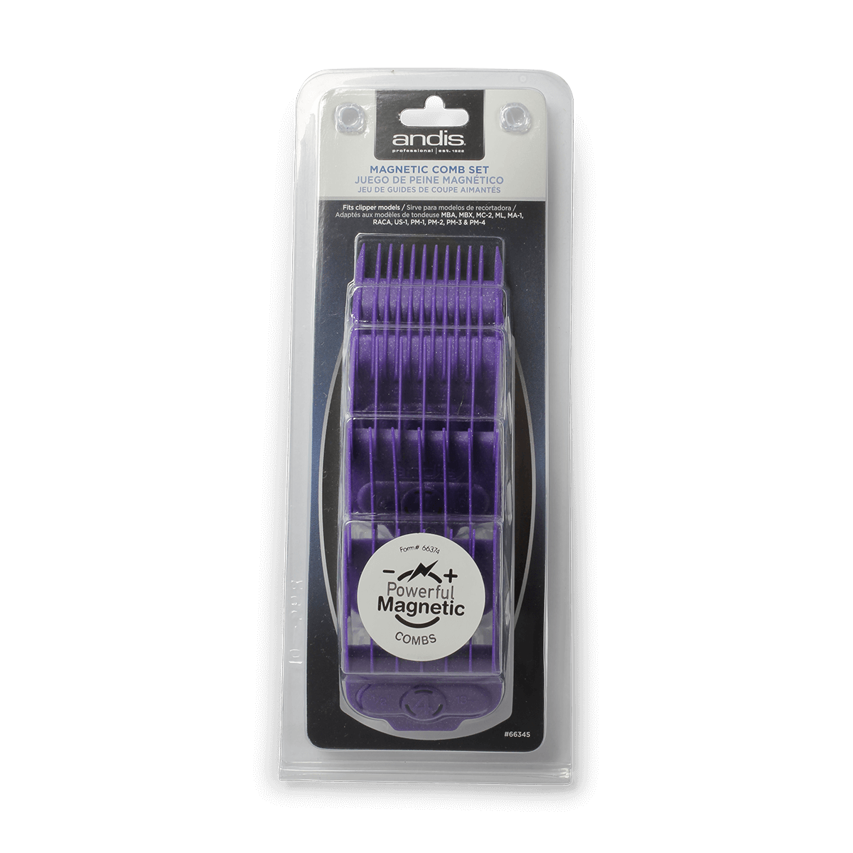 ANDIS MAGNETIC LARGE COMB SET 4PACK