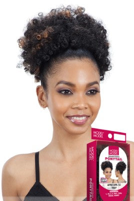 MODEL MODEL AFRO GIRL LARGE DRAWSTRING PONYTAIL