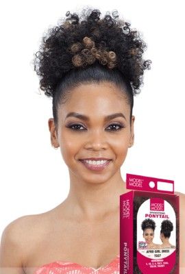 MODEL MODEL AFRO GIRL MEDIUM DRAWSTRING PONYTAIL