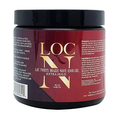 LOC N TWIST BRAIDS WAVE EDGE GEL EXTRA HOLD 16OZ
