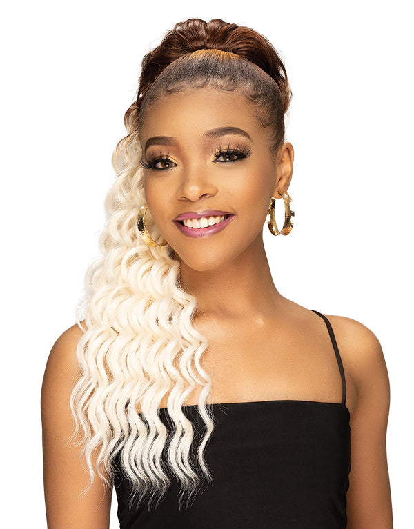 JANET REMY ILLUSION HUMAN BLEND PONYTAIL ONYX