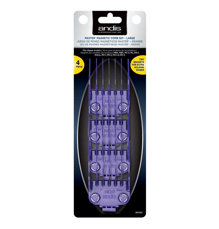 ANDIS MAGNETIC LARGE COMB SET 4PACK