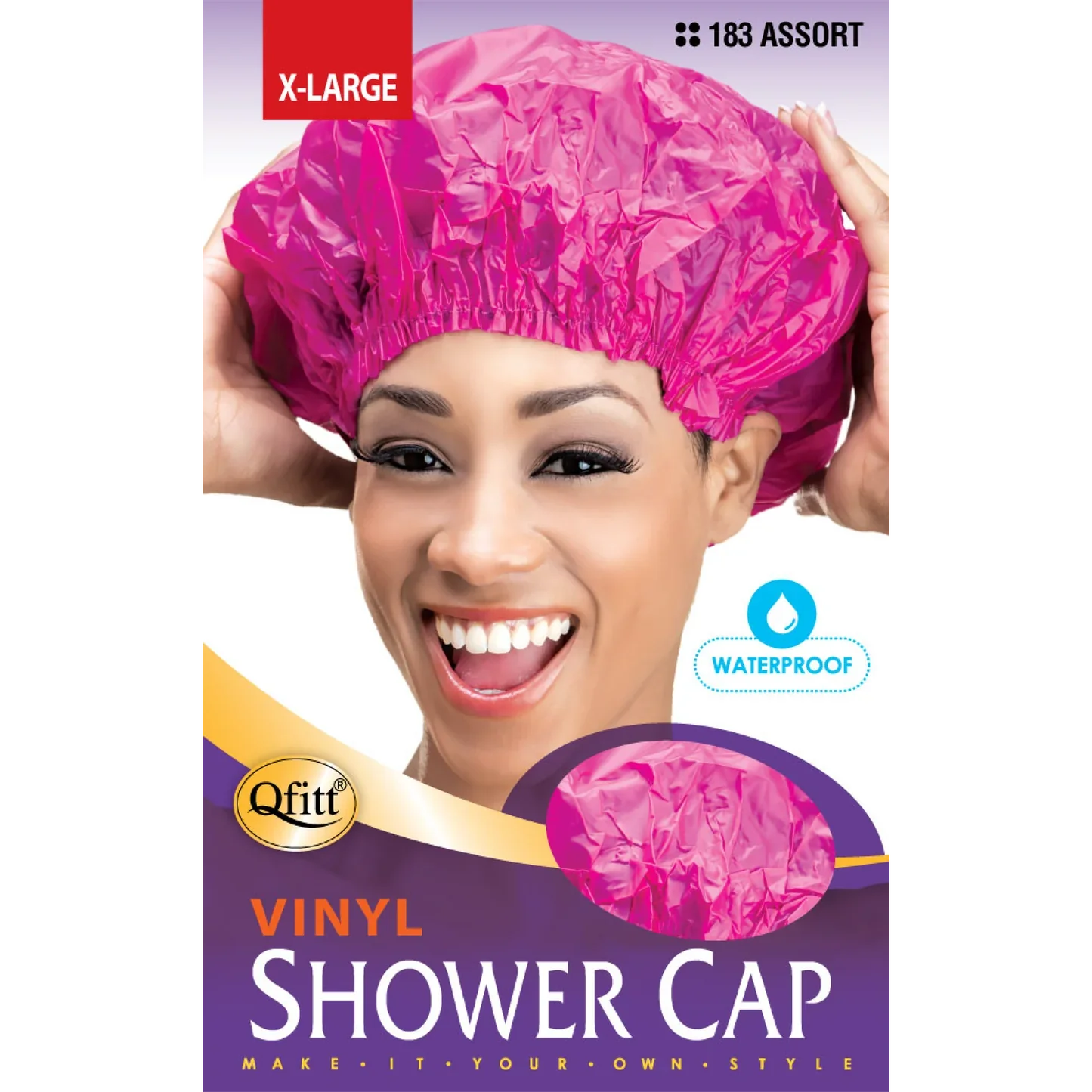 QFITT VINYL SHOWER CAP JUMBO