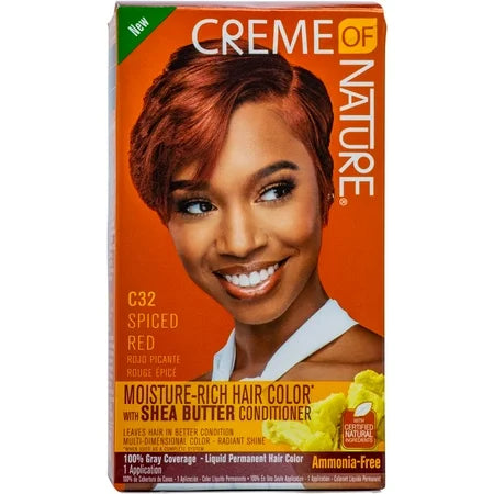 CREME OF NATURE HAIR COLOR SPICED RED C32
