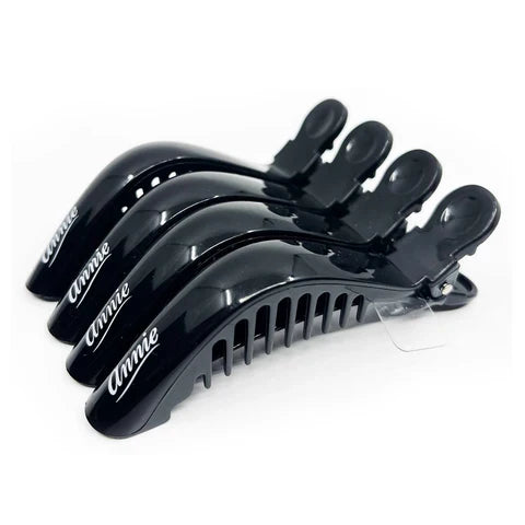 ANNIE SHARK CLIPS 4PC BLACK