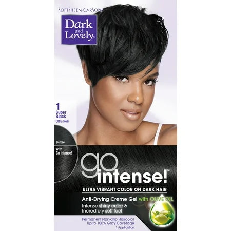 DARK & LOVELY GO INTENSE COLOR #1 SUPER/BLACK