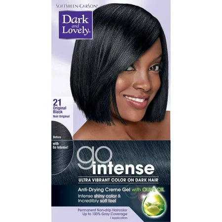DARK & LOVELY GO INTENSE COLOR #21 ORIGINAL BLACK