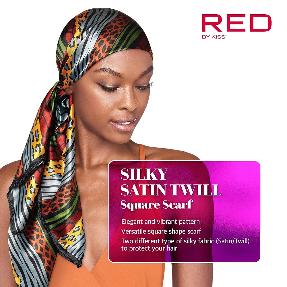 RED 36X36 SQUARE SCARF HQ195