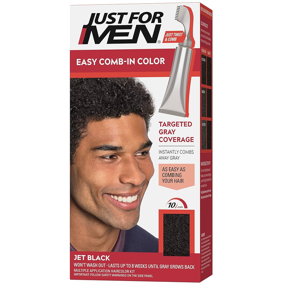 JUST FOR MEN SHAMPOO HAIR COLOR 1 APP BLACK/GRAY