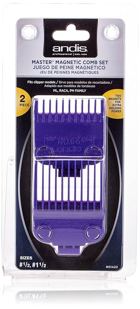 ANDIS MAGNETIC LARGE COMB SET 4PACK