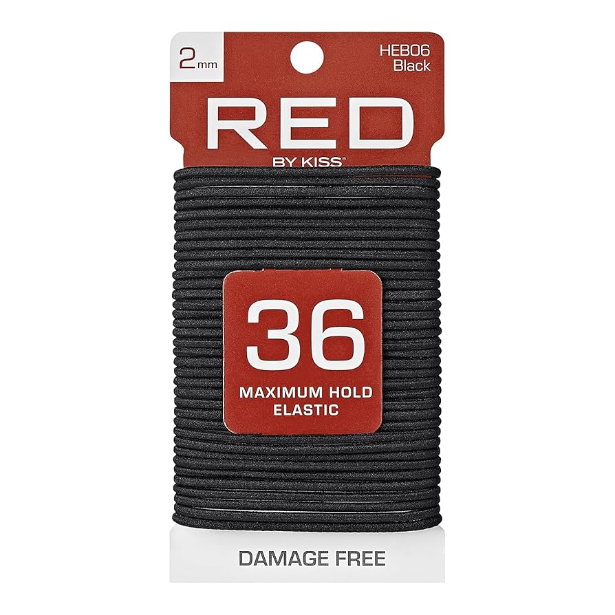 RED ELASTIC BANDS 36CT HEB07