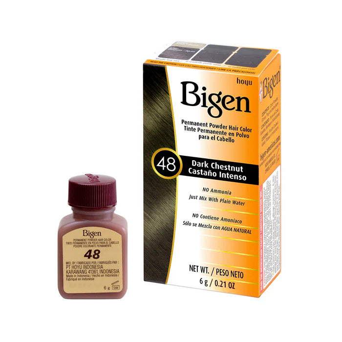 BIGEN POWDER HAIR COLOR #48 DARK CHESTNUT 0.21OZ