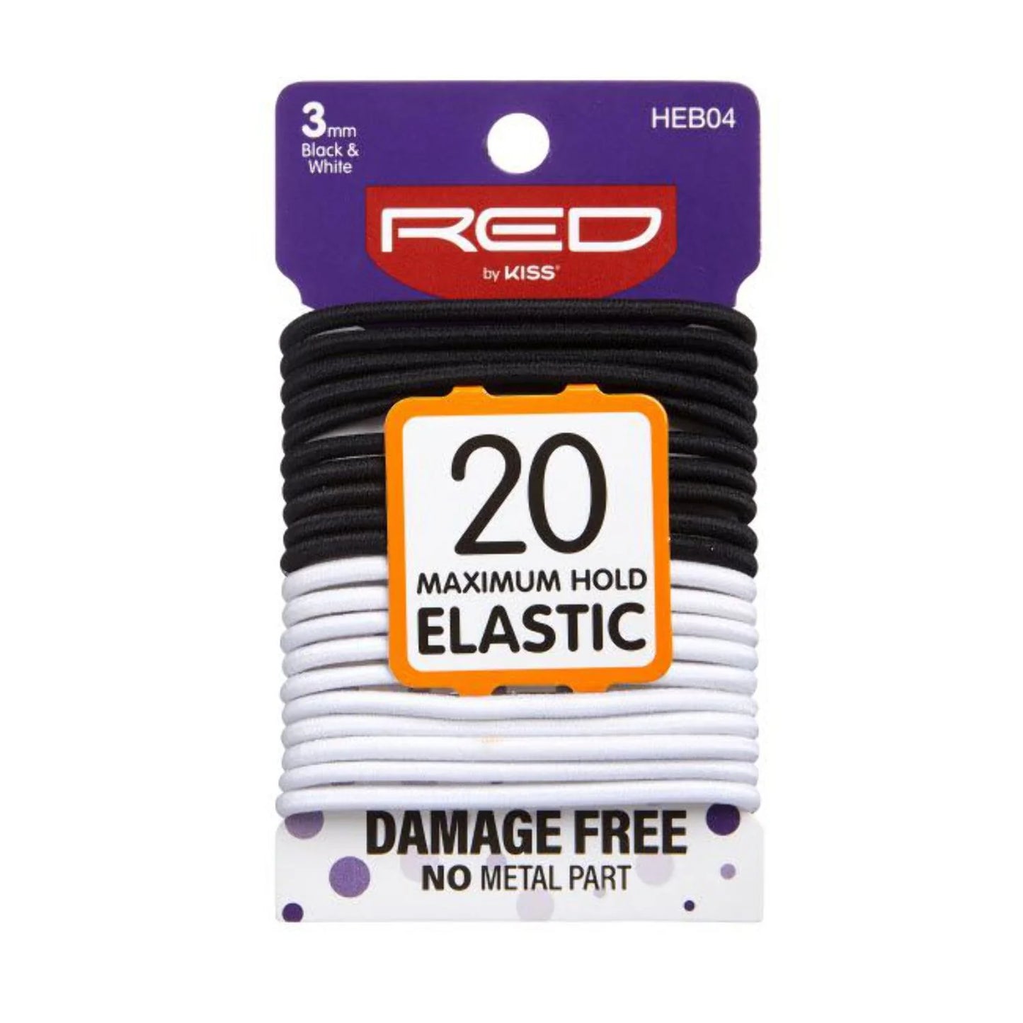 KISS ELASTIC BANDS 20CT HEB04