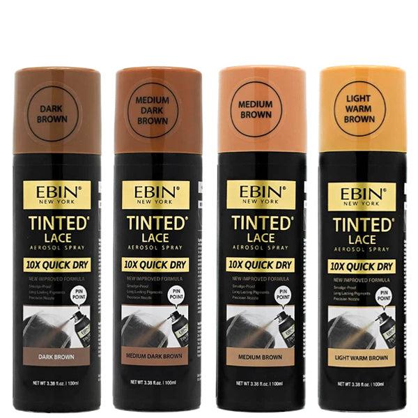 EBIN TINTED LACE SPRAY LIGHT WARM BROWN 3.38OZ