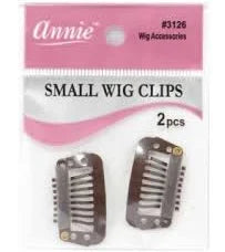 ANNIE WIG CLIPS SMALL BROWN
