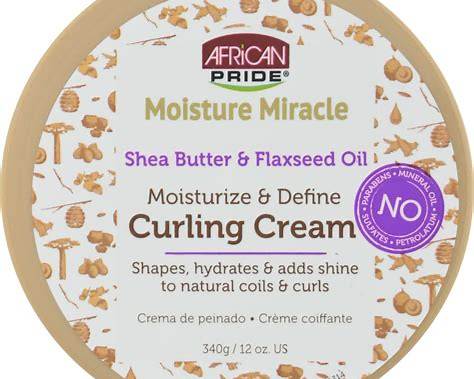 AFRICAN PRIDE CURING SHEA BUTTER & FLAXSEED OIL 12OZ