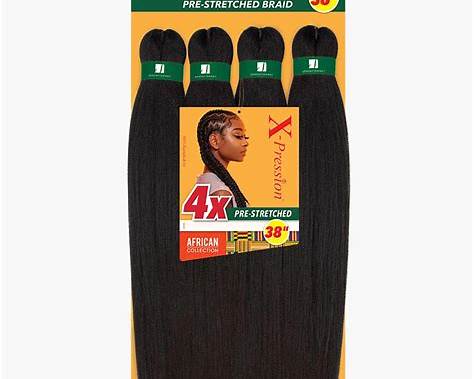 SENSATIONNEL 4X XPRESSION PRE-STRETCHED BRAIDING HAIR