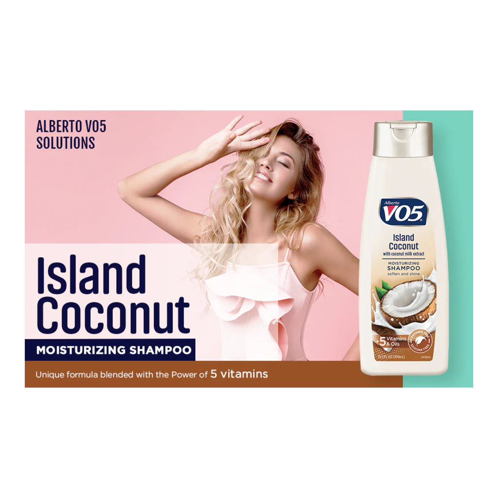 VO5 ISLAND COCONUT WITH COCONUT EXTRACT MOISTURIZING SHAMPOO