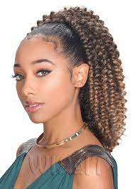 ZURY MISS V DRAWSTRING PONYTAIL WATER WAVE