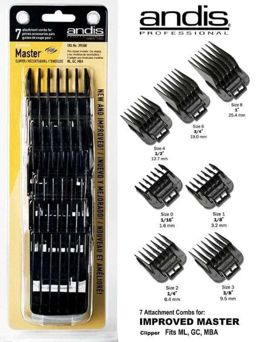 ANDIS MASTER CLIPPER COMB SET 01380