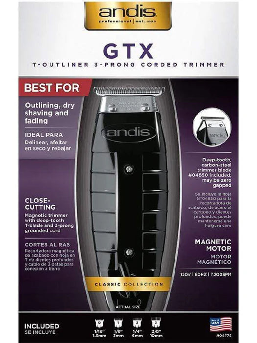 ANDIS GTX 04775 OUTLINER TRIMMER BLACK