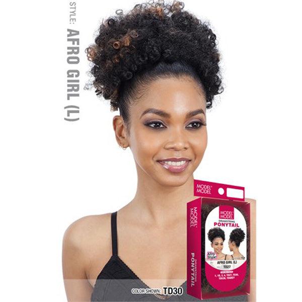 MODEL MODEL AFRO GIRL MEDIUM DRAWSTRING PONYTAIL