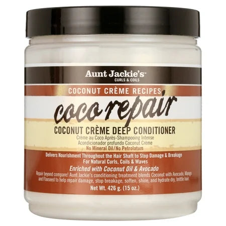 AUNT JACKIES COCONUT RPAIR DEEP CONDITONER 15OZ