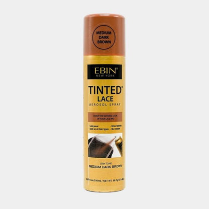 EBIN TINTED LACE SPRAY MEDIUM DARK BROWN 3.38OZ