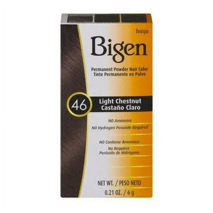 BIGEN POWDER HAIR COLOR #46 LIGHT CHESTNUT 0.21OZ