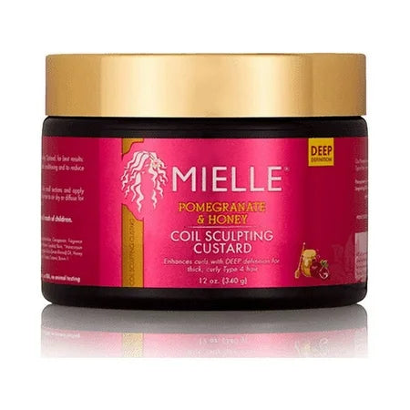 MIELLE POMEGRANATE & HONEY COIL SCULPTING CUSTARD 12OZ