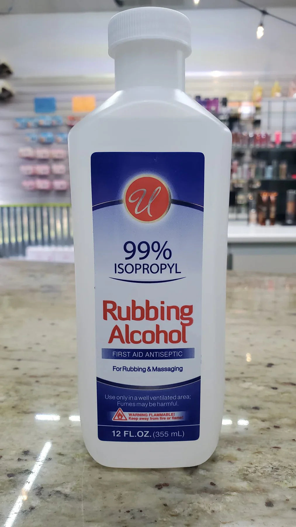 U RUBBING ALCOHOL 99% 12OZ