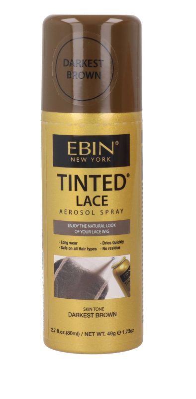 EBIN TINTED LACE SPRAY DARKEST BROWN 2.7OZ