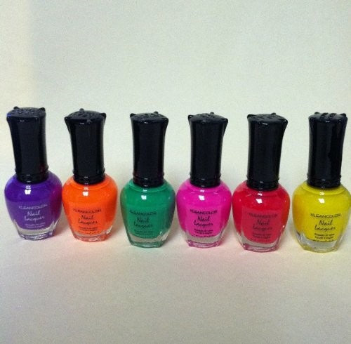 KLEANCOLOR NAIL LACQUER POLISH .5 OZ 17-NEON GREEN