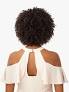 SENSATIONNEL PERUVIAN HUMAN HAIR WET & WAVY CORK SCREW 3PCS NATURAL 10'''