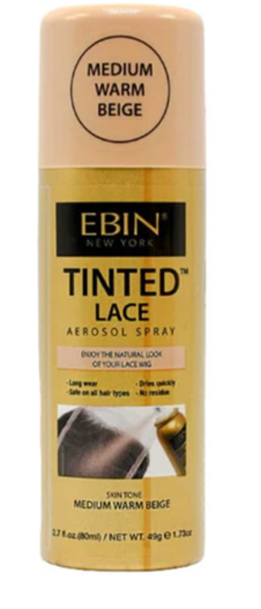 EBIN TINTED LACE SPRAY MEDIUM WARM BEIGE2.7OZ