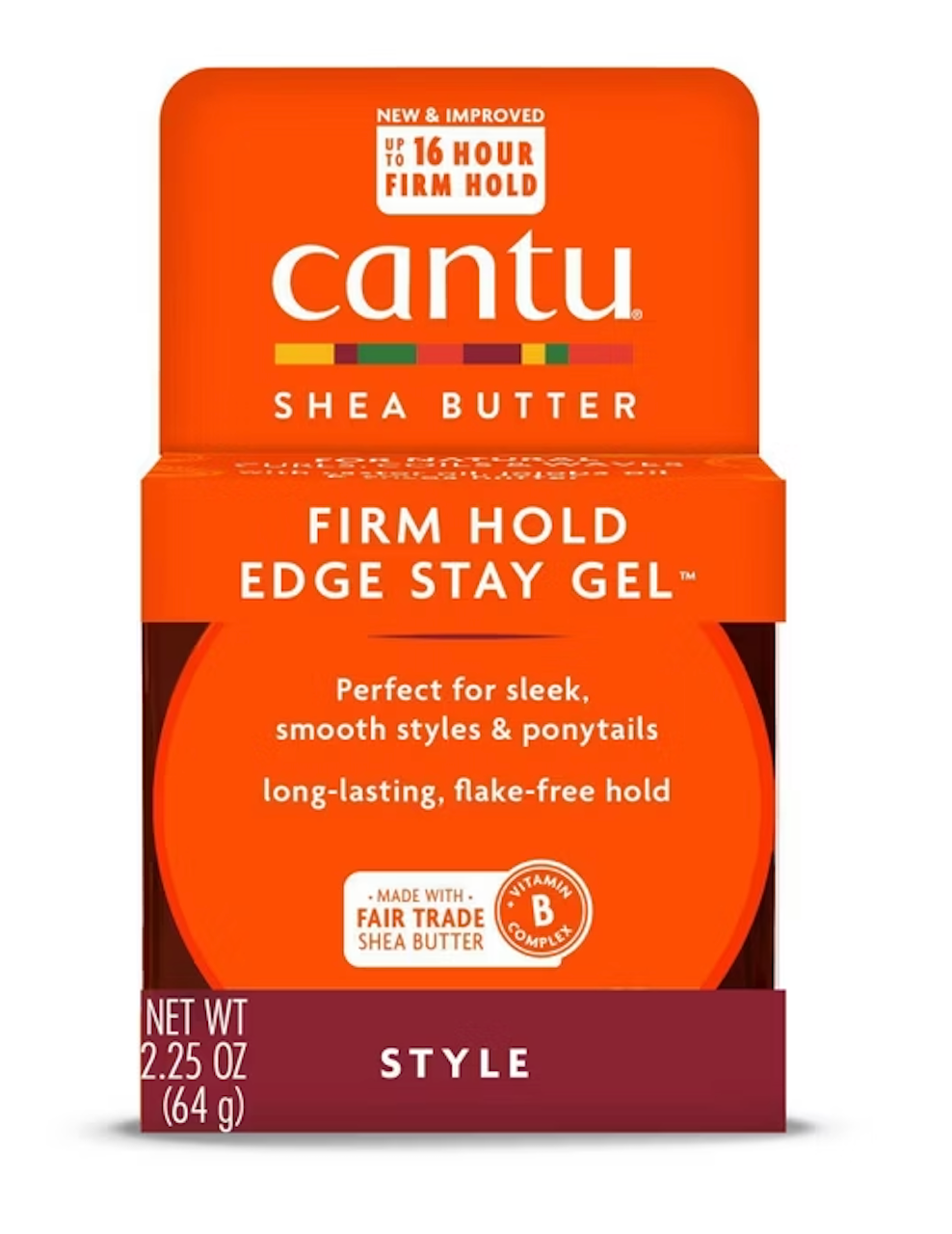 CANTU SHEA BUTTER EGDE STAY GEL EXTRA HOLD 2.25 OZ