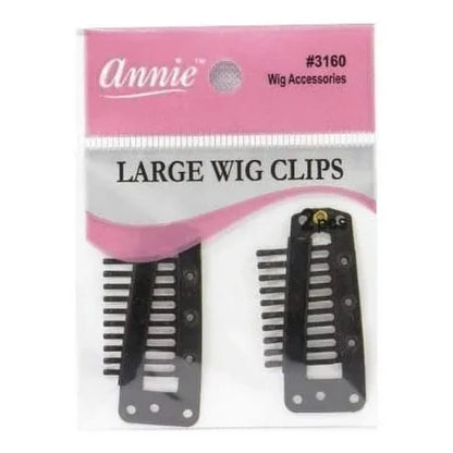 ANNIE WIG CLIPS LARGE BLACK