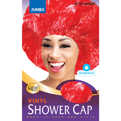 QFITT VINYL SHOWER CAP  JUMBO
