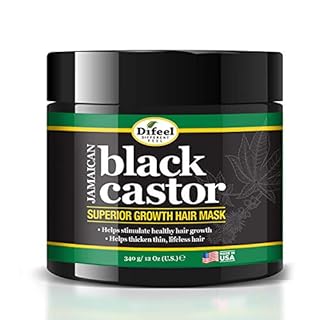 DIFEEL BLACK CASTOR OIL HAIR MASK 12OZ