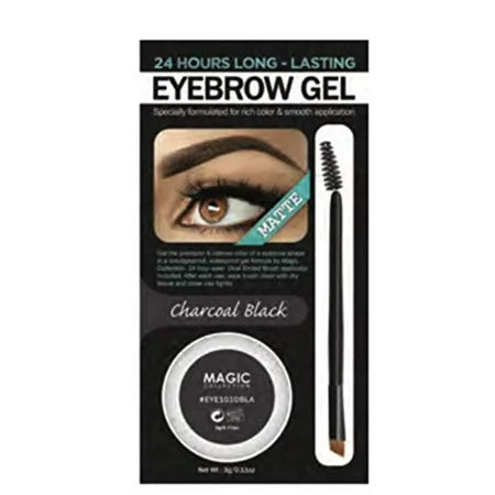 MAGIC 24 HOURS LONG LASTING EYEBROW GEL MATTE CHARCOAL BLACK