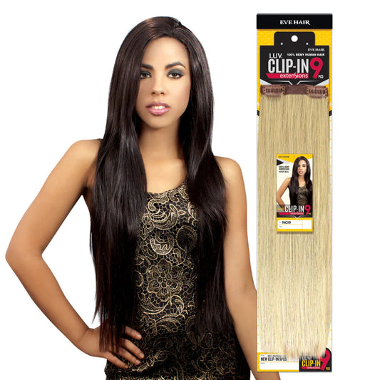 ZURY HOLLYWOOD CLIP ON HUMAN HAIR 7PCS