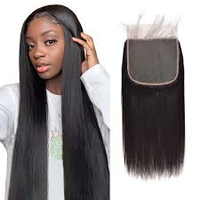 EVE HD SWISS TRANSPAERNT HUMAN HAIR  4 X 5  LACE CLOSURE W/BABYHAIR STRAIGHT