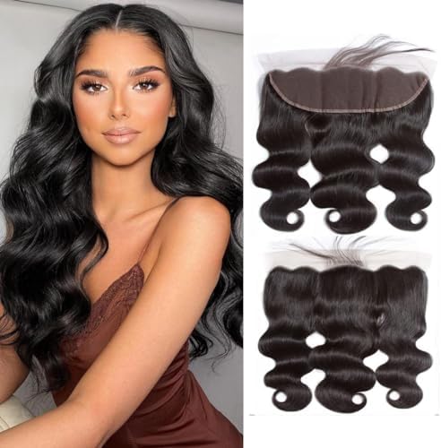 ZURY ENJOY 13X4 CLOSURE SOFT BODY HUMAN HAIR BRAZILIAN MULTI PACK 20''22''24''