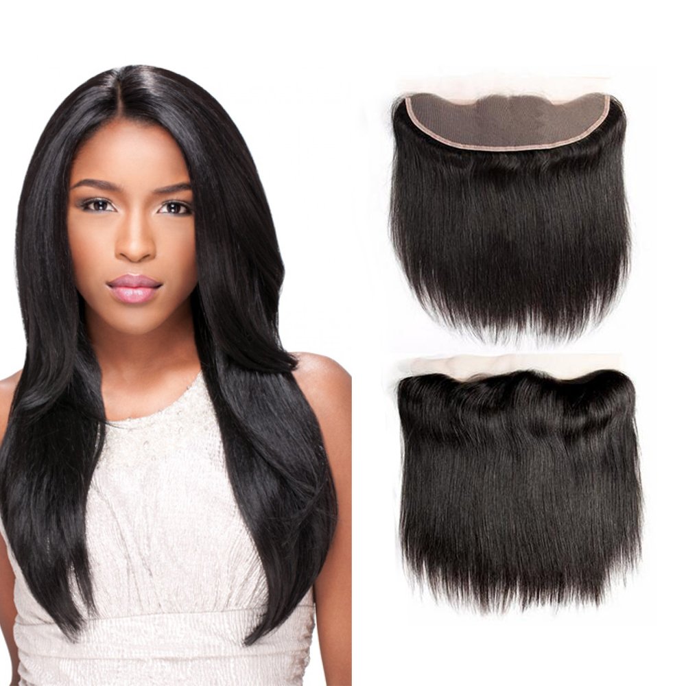 ZURY ENJOY 13X4 CLOSURE STRAIGHT HUMAN HAIR BRAZILIAN MULTI PACK 10''12'14''