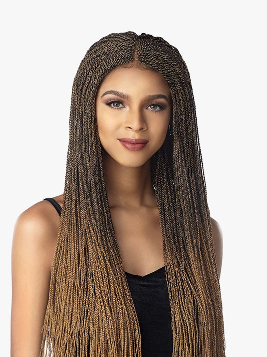 SENSATIONNEL CLOUD 9 SWISS LACE FRONT MICRO TWIST BRAIDED WIG 28"