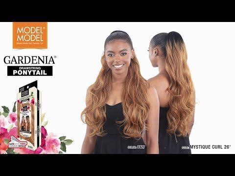 MODEL MODEL GARDENIA BEACHY WAVE PONYTAIL 36''