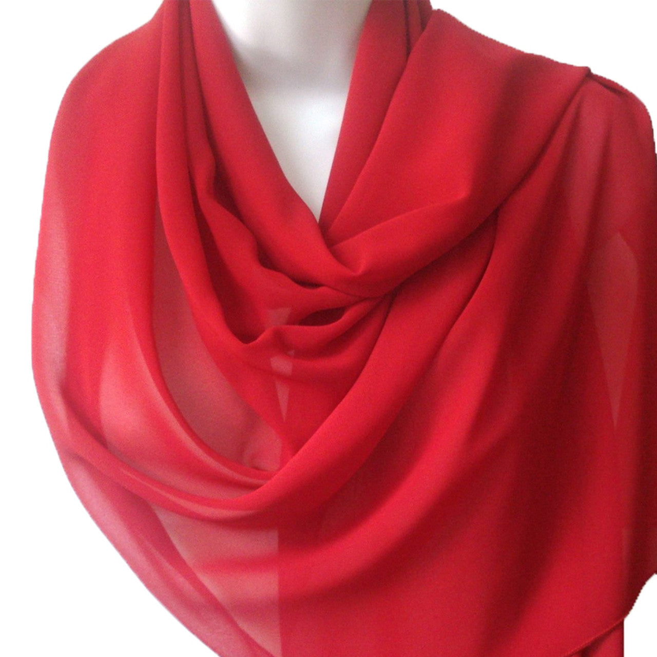RED EX LONG 60" SCARF HQ185