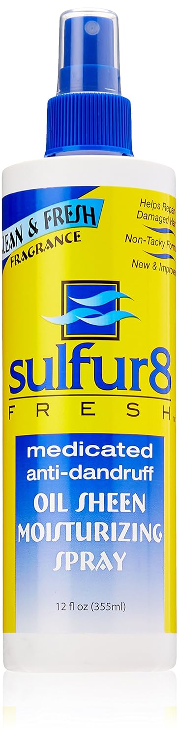 SULFUR 8 OIL SHEEN MOISTURIZING SPRAY 12 OZ