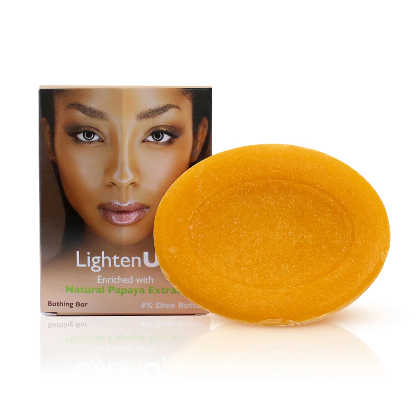 Omic LightenUp PLUS Natural Papaya Bathing Bar with Shea Butter