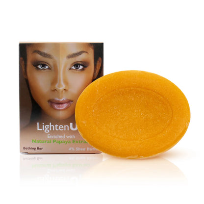 Omic LightenUp PLUS Natural Papaya Bathing Bar with Shea Butter